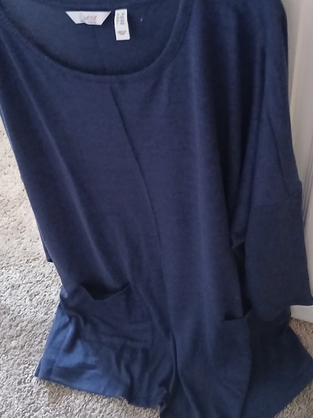 Denim & Co. Heavenly Jersey Regular Relaxed Fit Boatneck Tunic